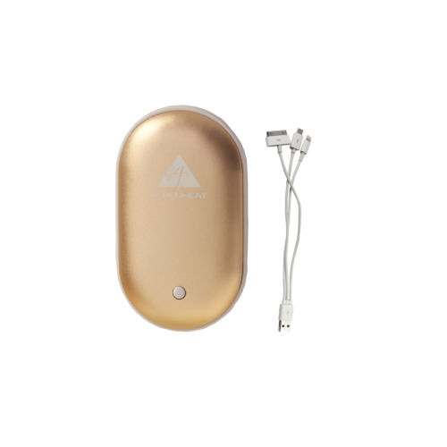 Handwaermer Beheizte Powerbank Bp13 Alpenheat Beheizbare Kleidung Gold